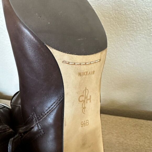 Cole Haan Nike Air Brown Leather Ankle Boots 9.5 - Picture 7 of 7